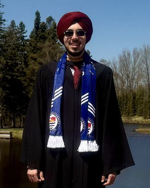 Harshit at graduation